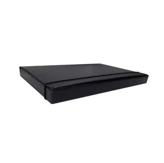 CAJA FIBRA NEGRA C/ELAST 2,5 CM