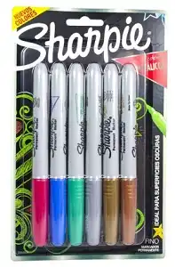MARCADOR SHARPIE METALLIC FINO