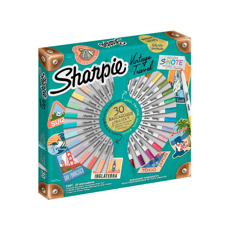 MARCADORES SHARPIE VINTAGE X 30