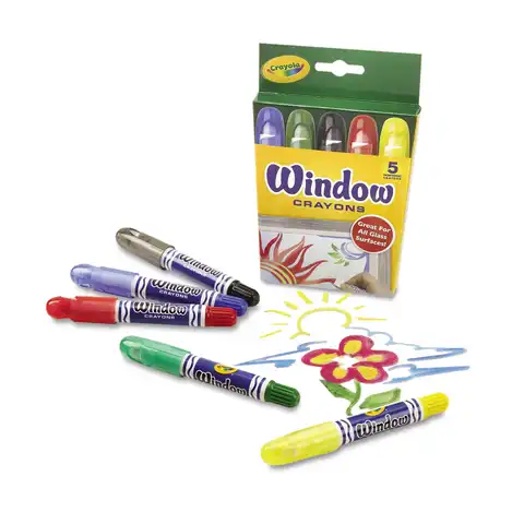 MARCADORES CRAYOLA CRISTAL PARA VIDRIO X 8