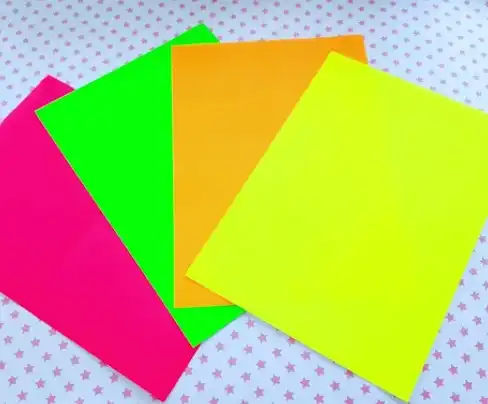 ETIQUETA A4 AUTOADHESIVA FLUO X 100HJS