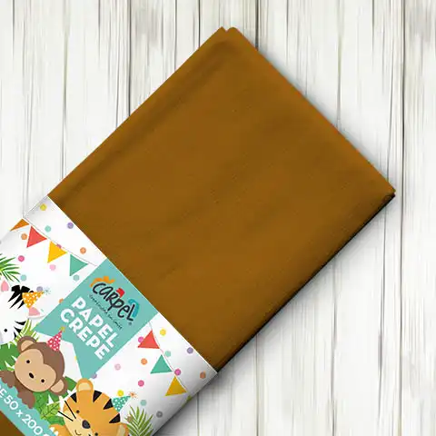 PAPEL BARRILENTE MARRON OSC X 50