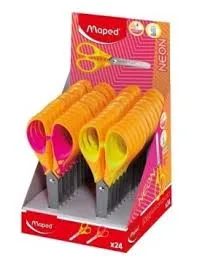 TIJERA MAPED NEON PULSE SOFT 13CM DISPLAY X24