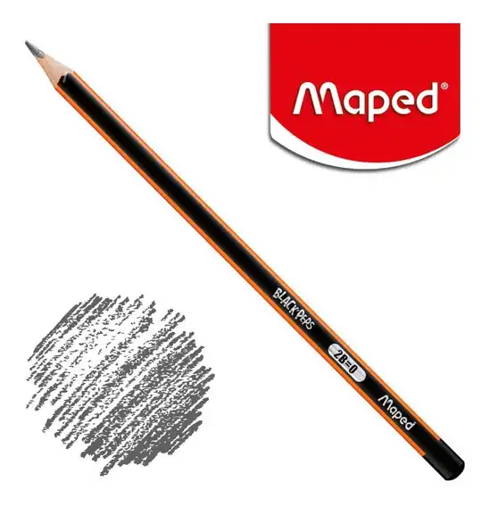 LAPIZ NEGRO MAPED 2B 2H B H