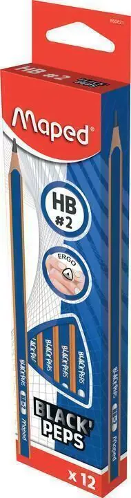 LAPIZ DE GRAFITO MAPED NAVY HB S/GOMA CJ X12
