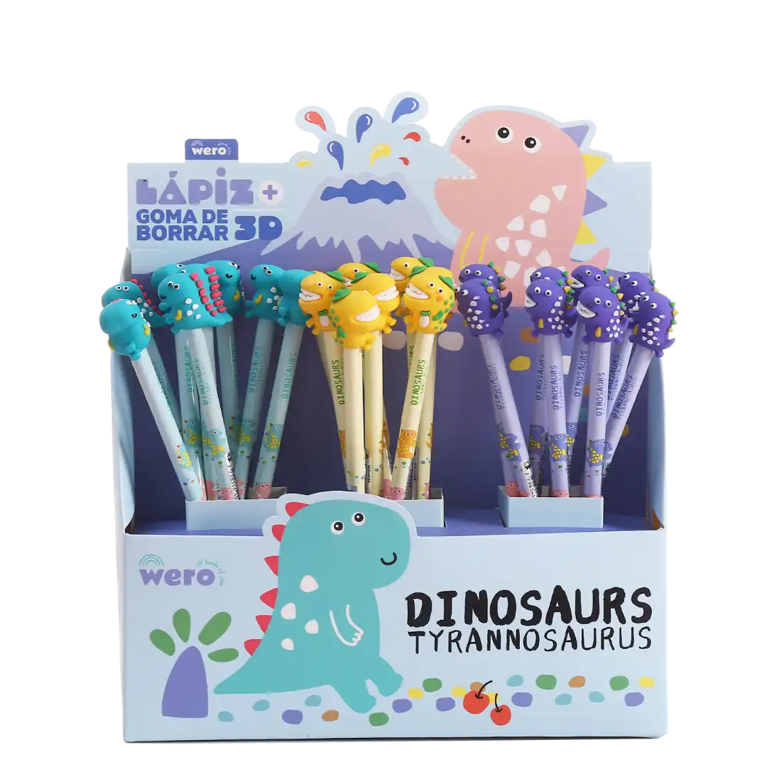 LAPICES CON TOPER WERO DINO WE4088