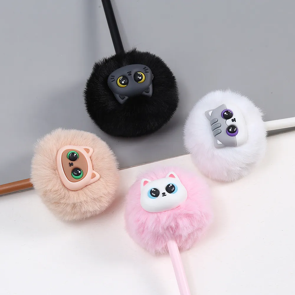 BOLIGRAFO POMPOM GATITOS WE4147