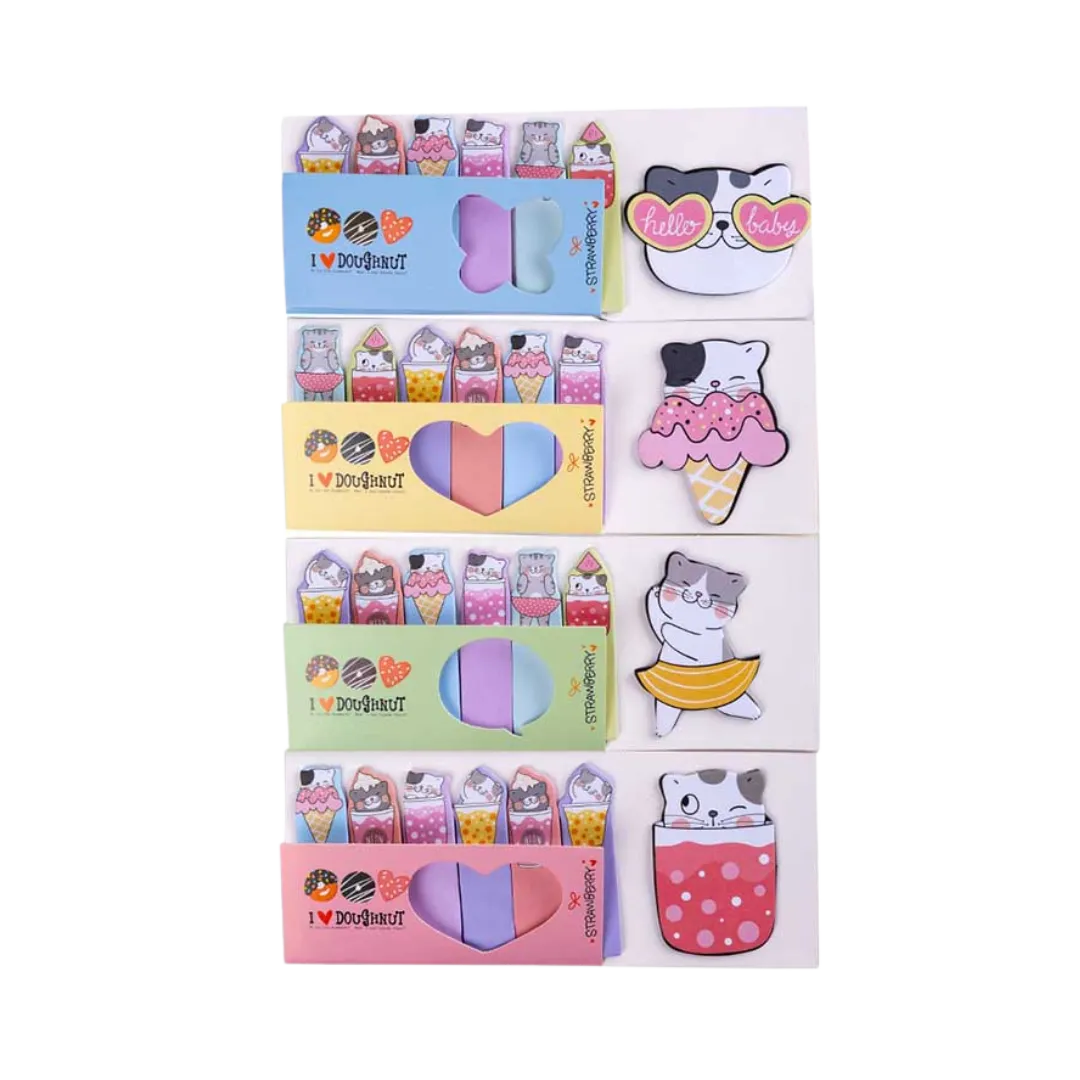 NOTAS ADHESIVAS CUTE CAT