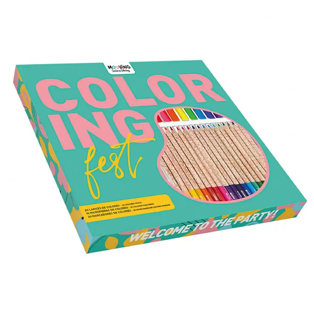LAPIZ MOOVING COLORING FEST X 50