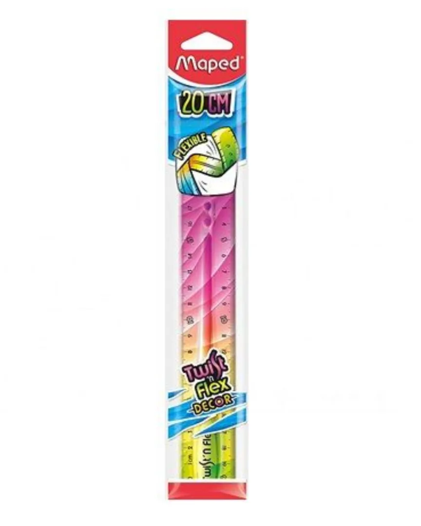 REGLA MAPED FLEXIBLE DECORADA 20CM