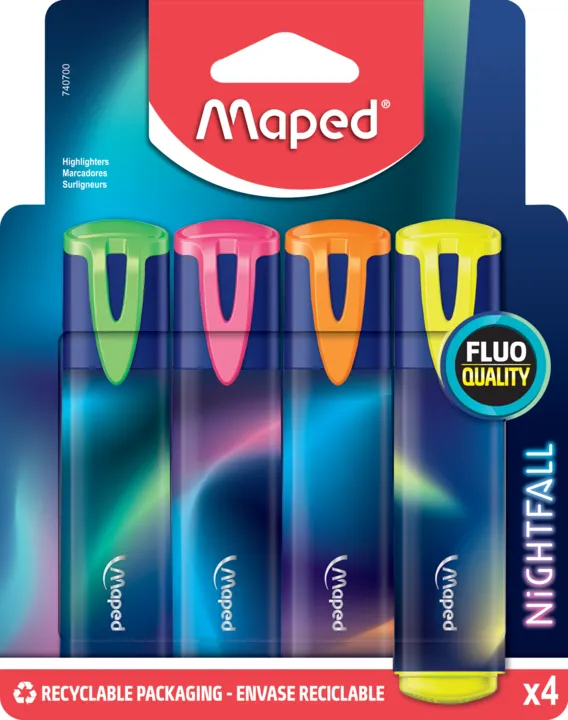 RESALTADOR MAPED NIGHTFALL TEENS CJ X4