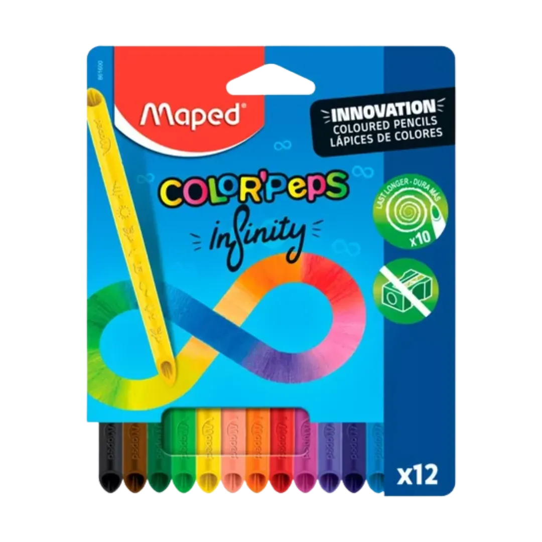 LAPIZ COLOR MAPED X 12 LARGOS INFINI