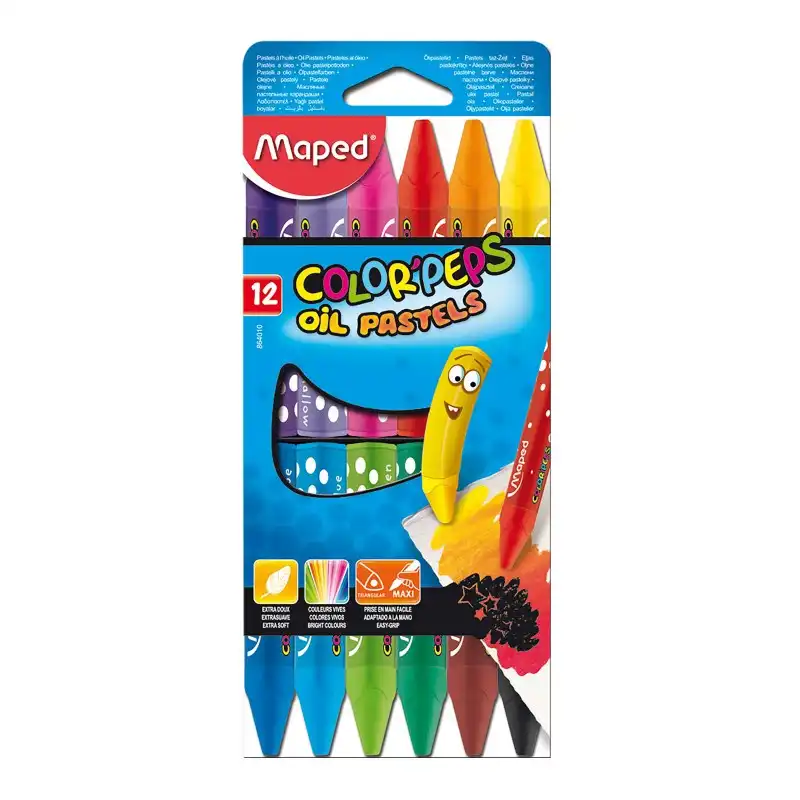 OLEO PASTEL MAPED COLORPEPS X 12