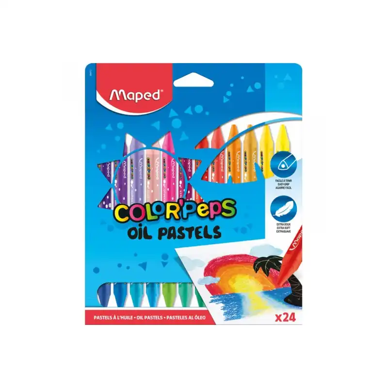 OLEO PASTEL MAPED COLORPEPS X 24 COL.