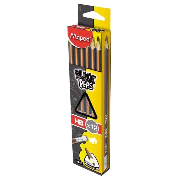 LAPIZ MAPED BLACK PEPS X 12