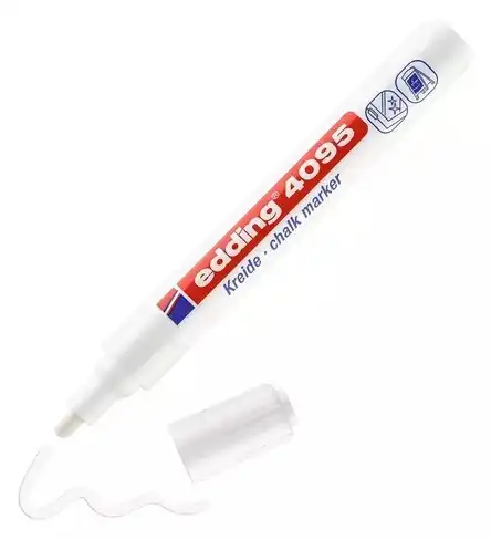 MARCADOR EDDING 4095 P/VIDRIO CHALK MARKER BLANCO