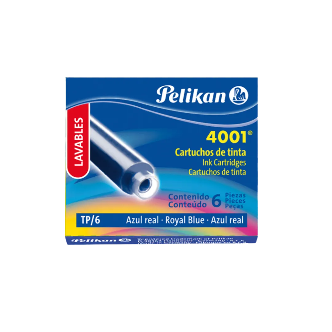 CARTUCHO PELIKAN 4001 ARL X 6 UN.