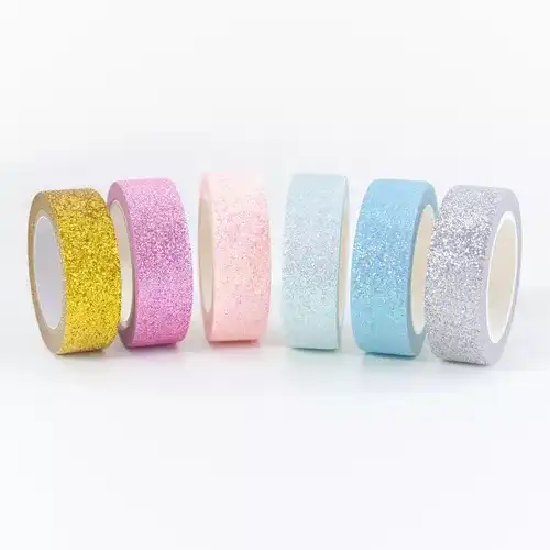 CINTA WASHI TAPE GLITTER X 10