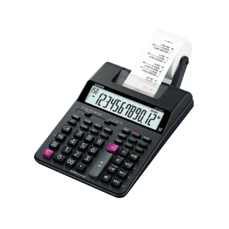 CALC. CASIO HR-100 DE MESA C/PAPEL 12 DIGITOS