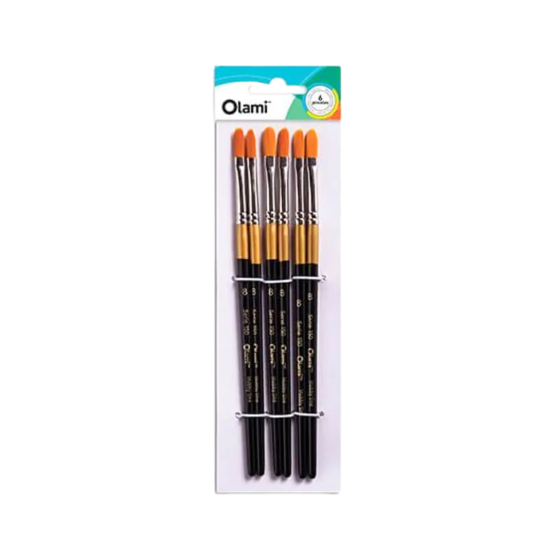 PINCEL LENGUA DE GATO OLAMI BL X6 150-4