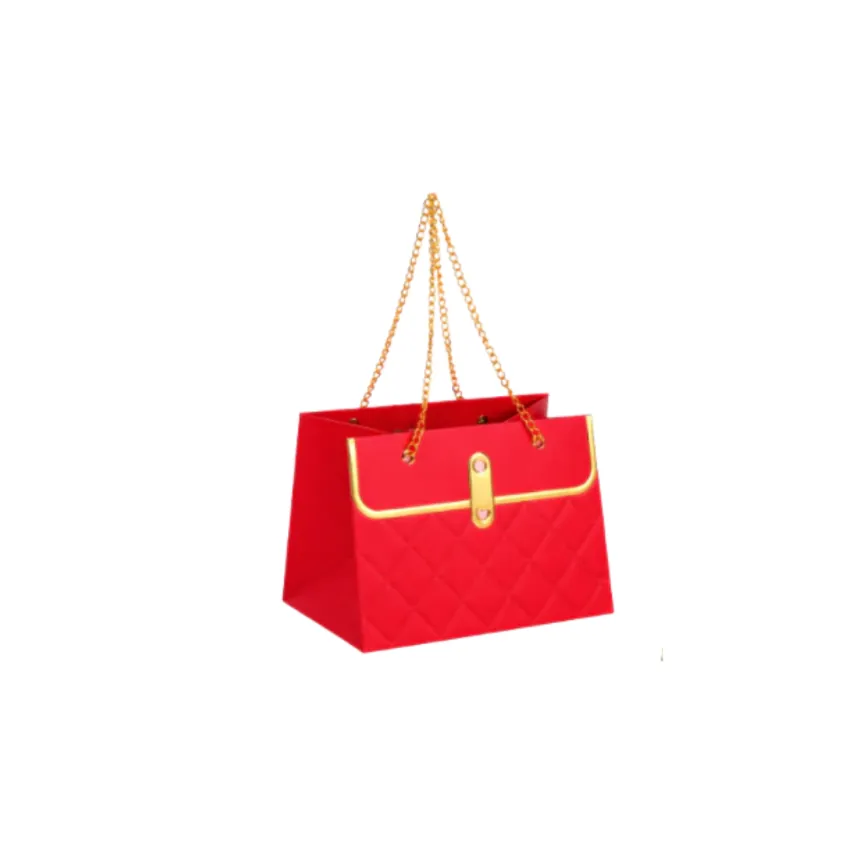 BOLSA CADENA 17X11.5X20 ROJO REXON