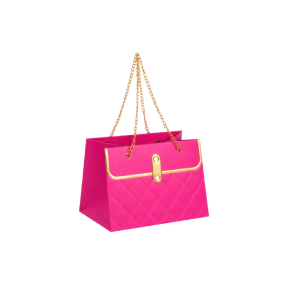 BOLSA CADENA 17X11.5X20 VARIOS FUCSIA REXON