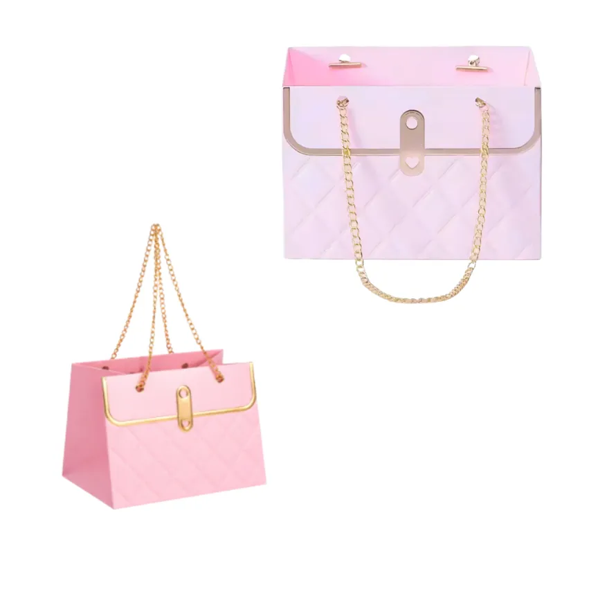 BOLSA CADENA 15X10X10 ROSA REXON
