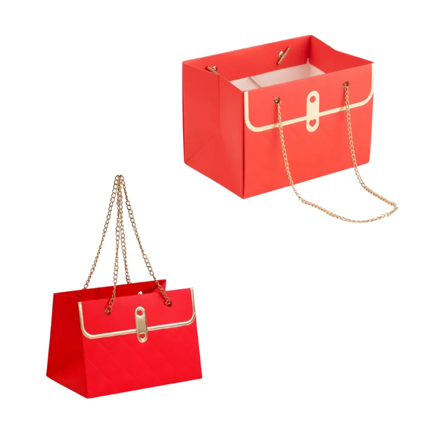 BOLSA CADENA 15X10X10 ROJO REXON