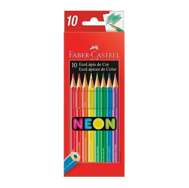 LAPIZ FABER CASTELL X 10 NEON