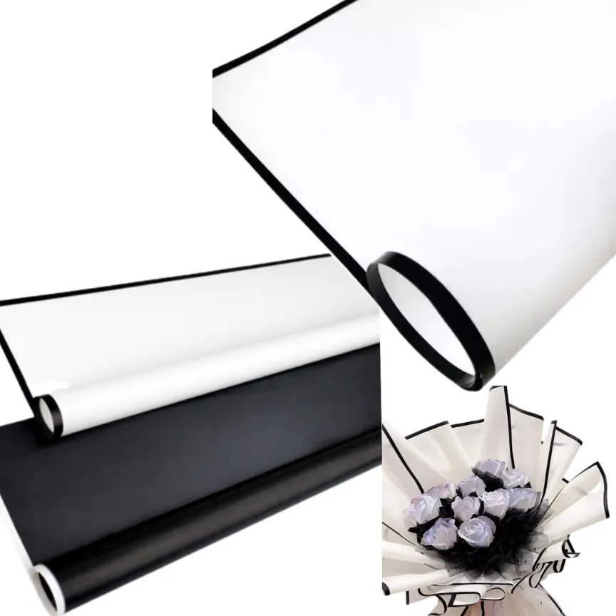 PAPEL COREANO BLANCO/NEGRO X 10