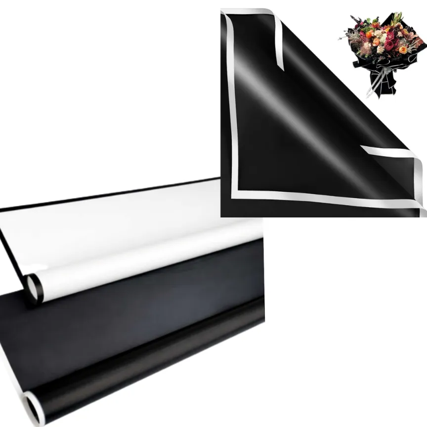 PAPEL COREANO NEGRO/BLANCO X 10