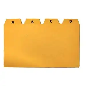 INDICE PLASTICO LAMA ALFAB. 20 POS. Nº 3 150 MIC