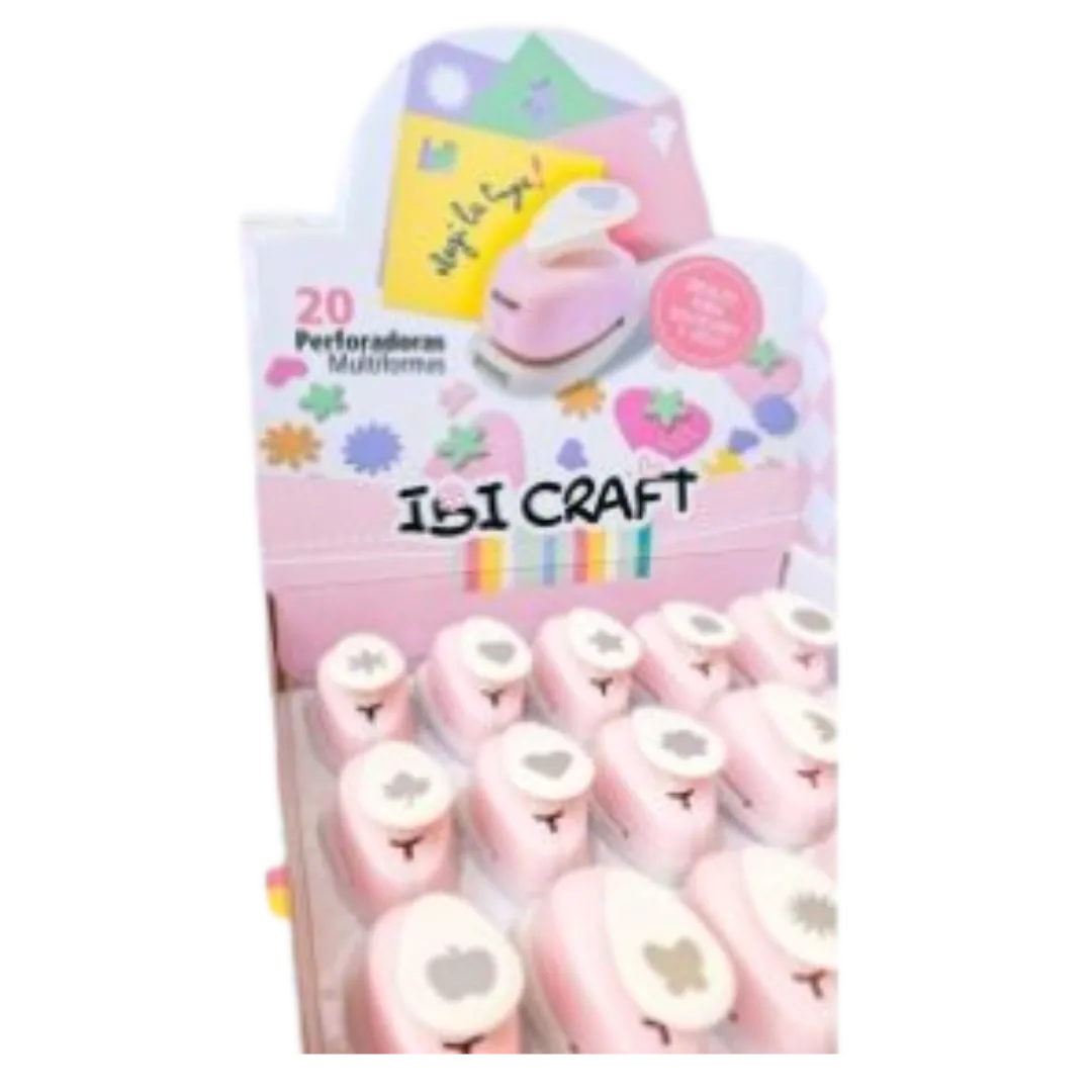 PERFORADORA 25 MM EXPOSITOR 12 PCS SURT