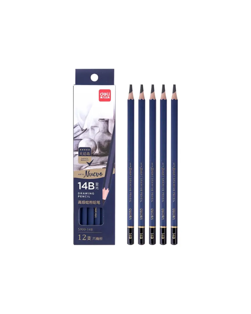 LAPIZ GRAFITO DELI 14B ESTUCHE X 12