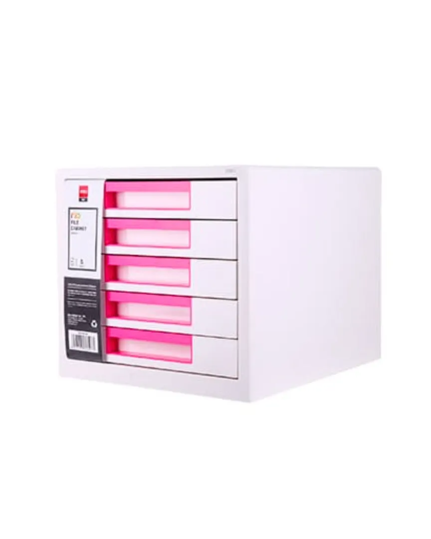 GABINETE RIO 5 CAJONES ROSA 277X344X259