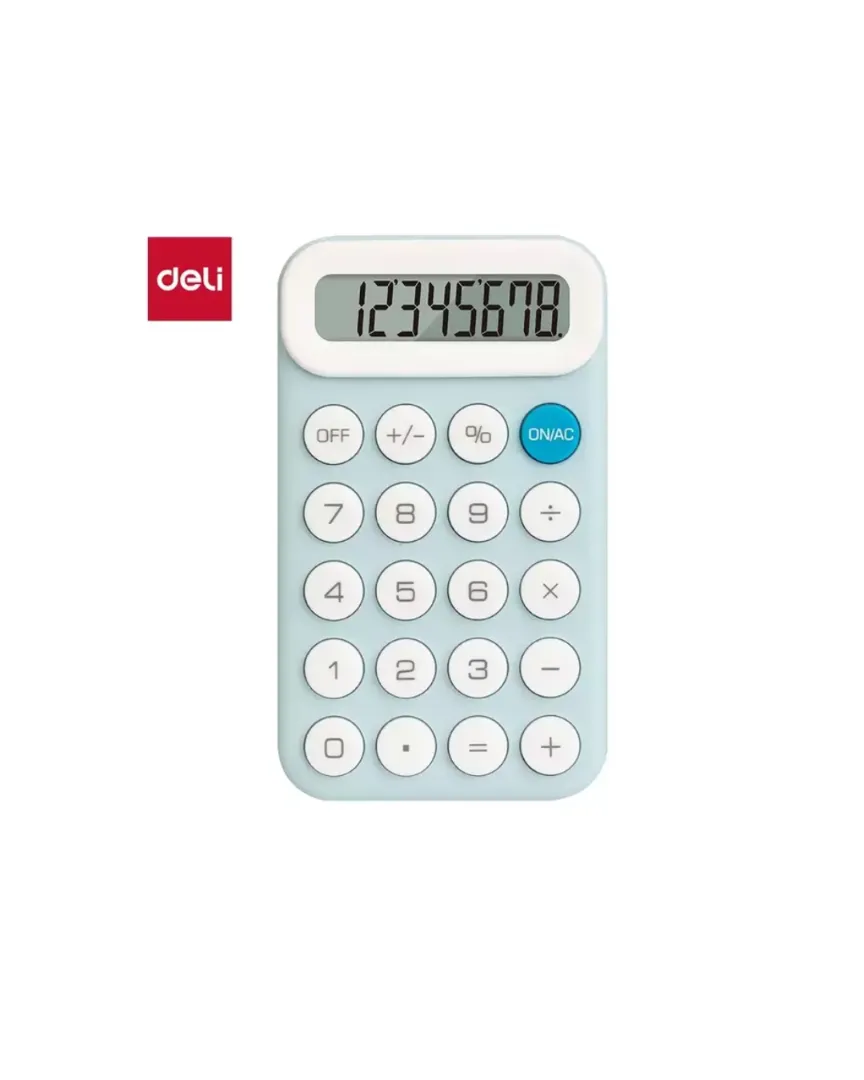 Calculadora CELESTE 8 digitos 110x64x13,6 mm