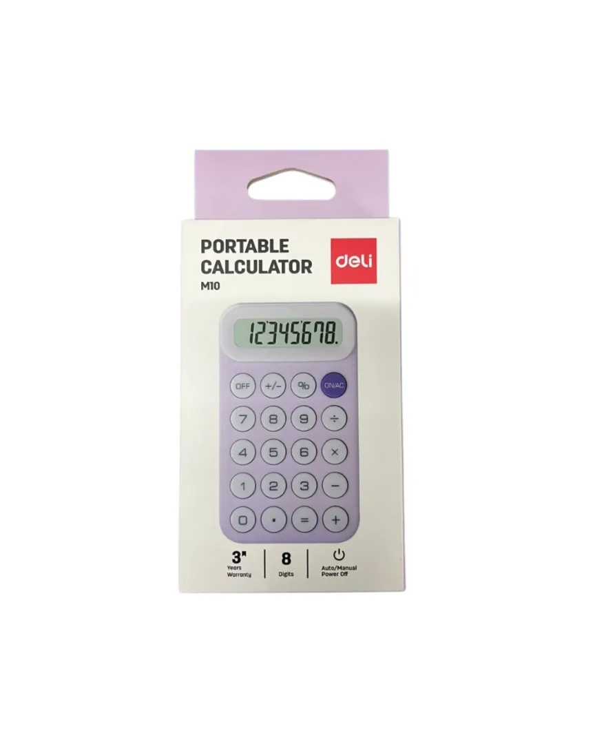 Calculadora portable LILA 8 digitos - 110x64x13,6 mm -