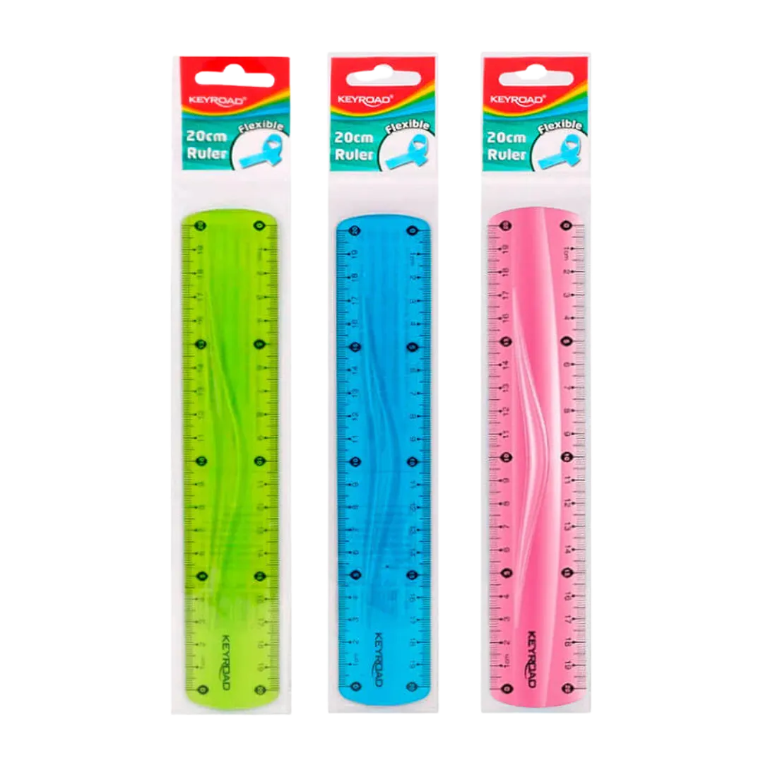 REGLA FLEXIBLE KEYROAD 20CM