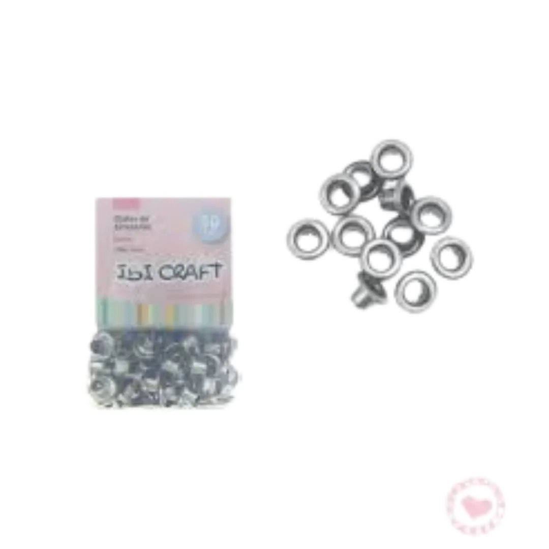 OJALIILLOS ALUMINIO (EYELET) 50 Pcs PLATA 650576