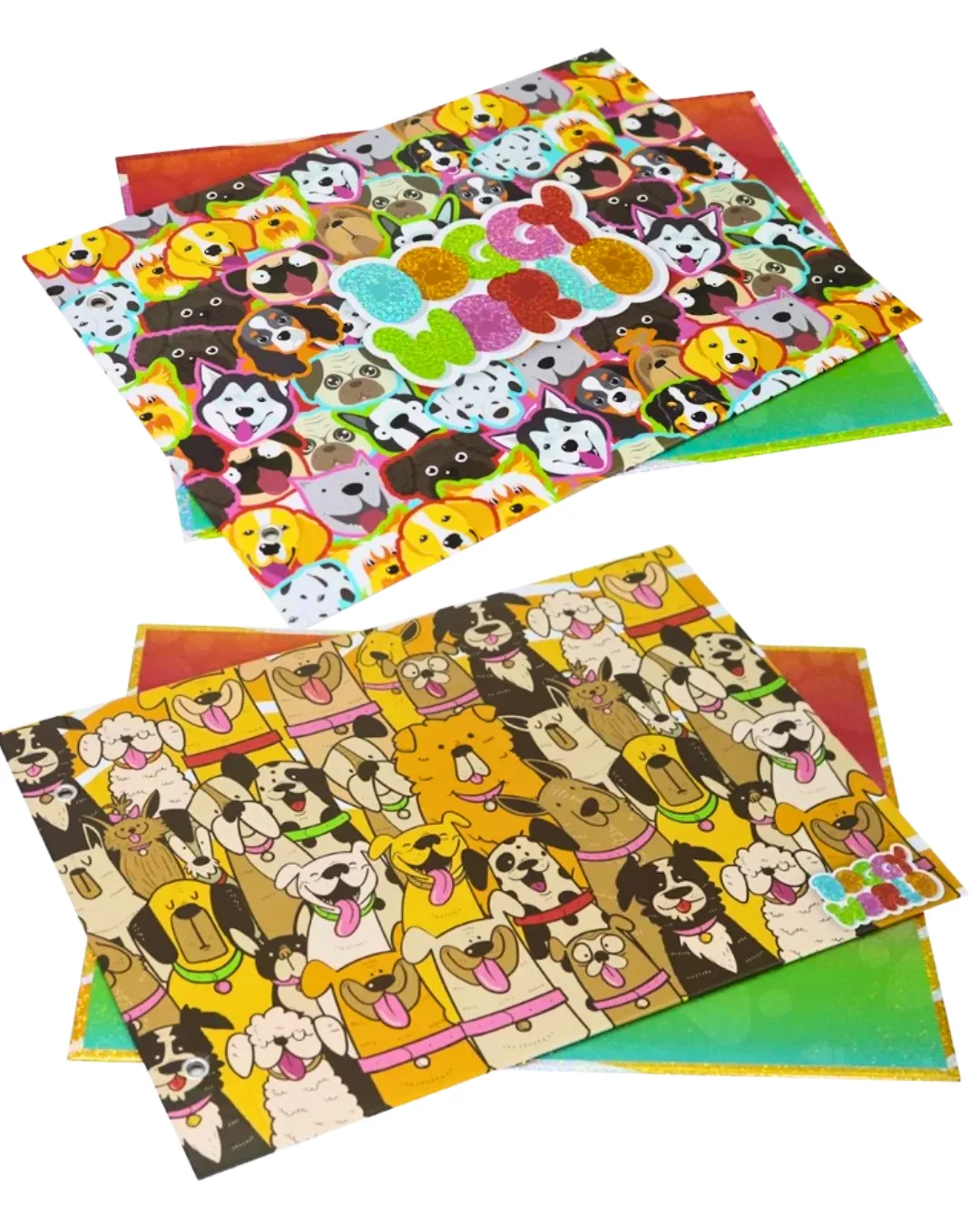 CARPETA 2 TAPAS N5 REXON HOLO GLITTER DOGGY WORLD