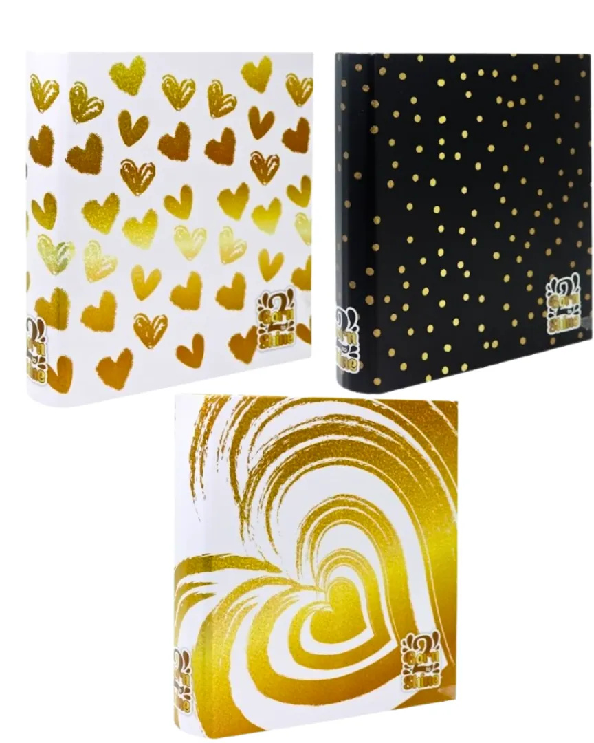 CARPETA ESCOLAR 3X40 REXON HOLO GLITTER BORN TO SHINE