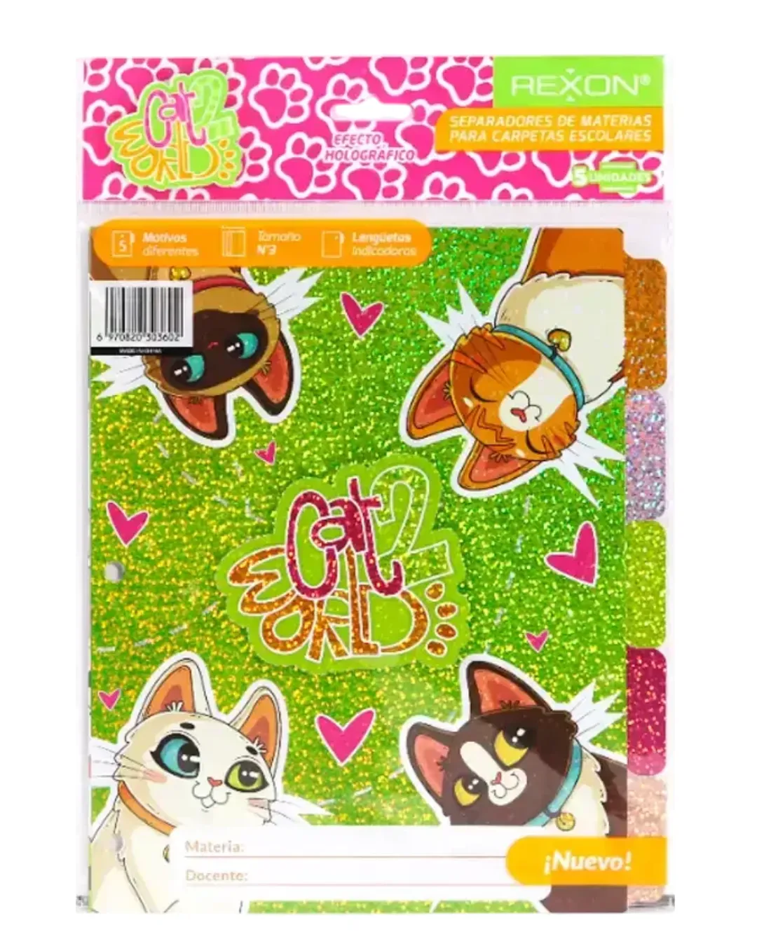 SEPARADOR DE MATERIAS REXON N3 CAT WORLD 2 CON SOLAPA