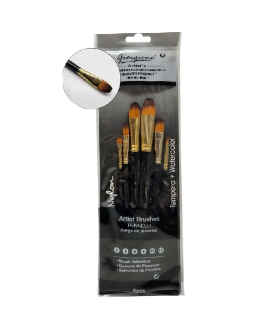 PINCEL SET X 6 GIORGIONE G-6010Z