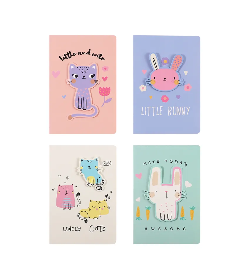 CUADERNO TAPA FLEXIBLE 3D RABBIT