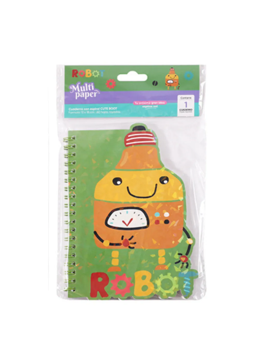 CUADERNO C/ESPIRAL10.5X14.5CM 60H RY