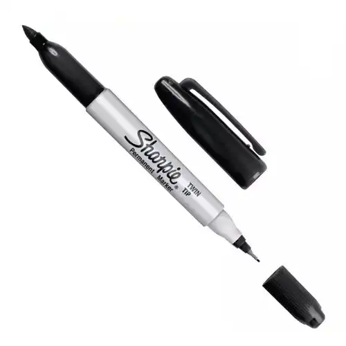MARCADOR SHARPIE DOBLE PUNTA NEGRO