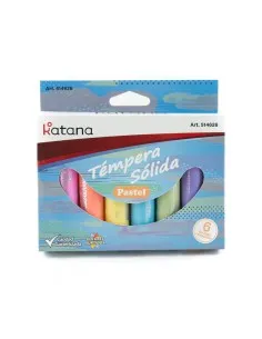 TEMPERA SOLIDA PASTEL X 6 KATANA