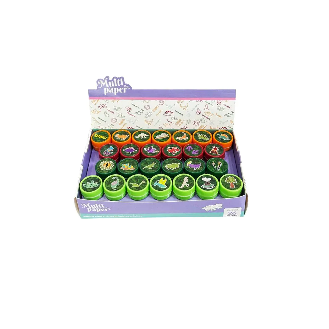 SELLO DINO CUTE FIENDS CAJA X 26