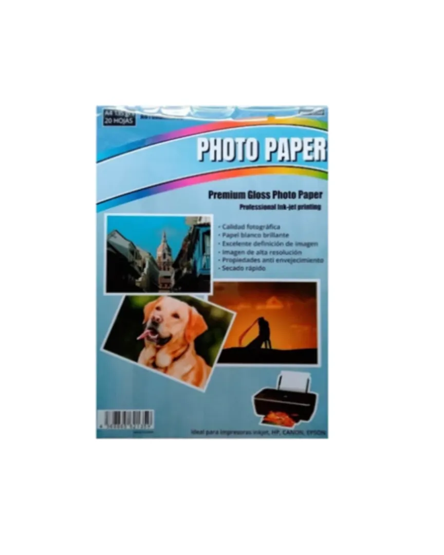 PAPEL FOTOGRAFICO 180GR X 20