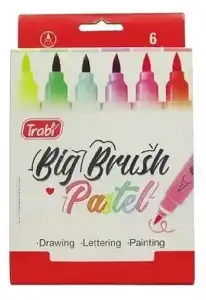 MARCADOR TRABI BIG BRUSH PASTELX 6